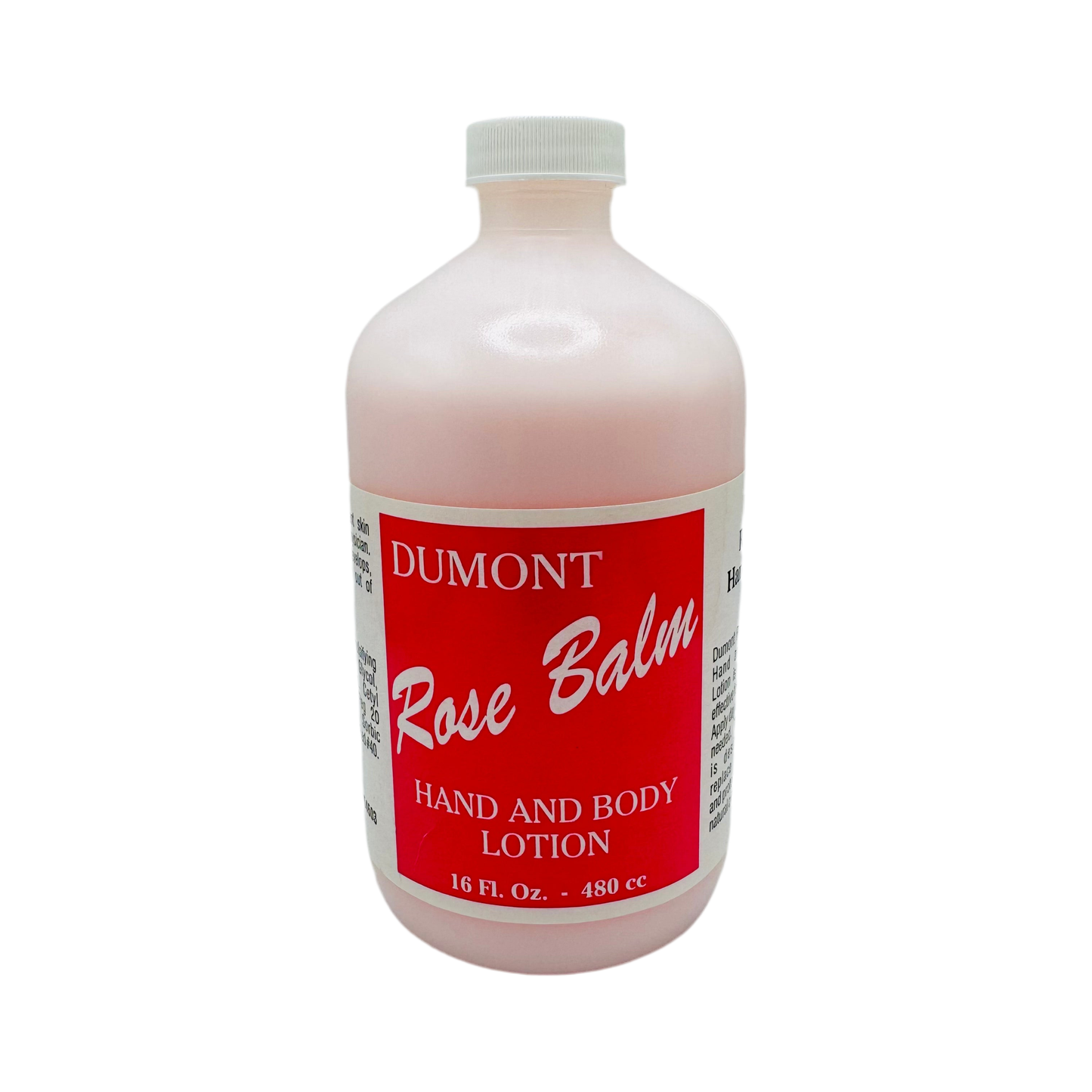 Dumont Rose Balm Hand and Body Lotion 16 Oz Hand and Body Lotion Pasteur Pharmacy