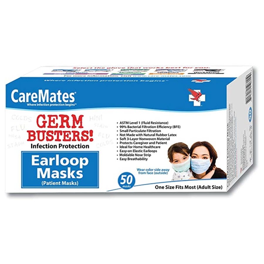 CareMates Masks Earloop 50Ct Masks Pasteur Pharmacy