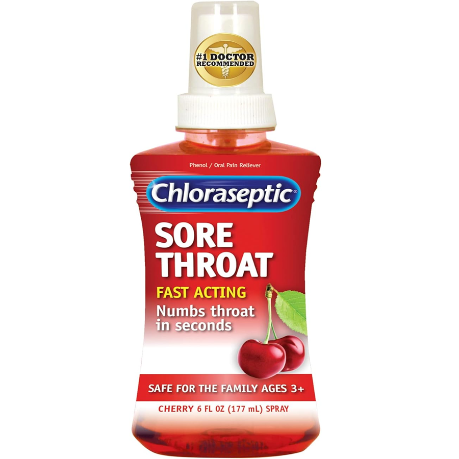 Chloraseptic Spray Cherry Sore Throat 6 Fl Oz Health & Beauty Pasteur Pharmacy