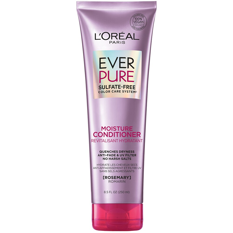 L'Oreal Paris EverPure Moisture Sulfate Free Conditioner For Color-Treated Hair, Rosemary, 8.5 Fl; Oz (Packaging May Vary)