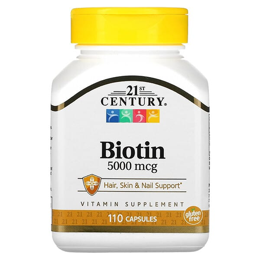 21st Century Biotin 5000 Mcg Capsules 110 Ct Vitamins & Supplements Pasteur Pharmacy