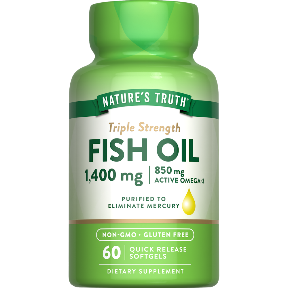 Nature's Truth Triple Strength Fish Oil 1360 Mg Capsules Vitamins & Supplements Pasteur Pharmacy