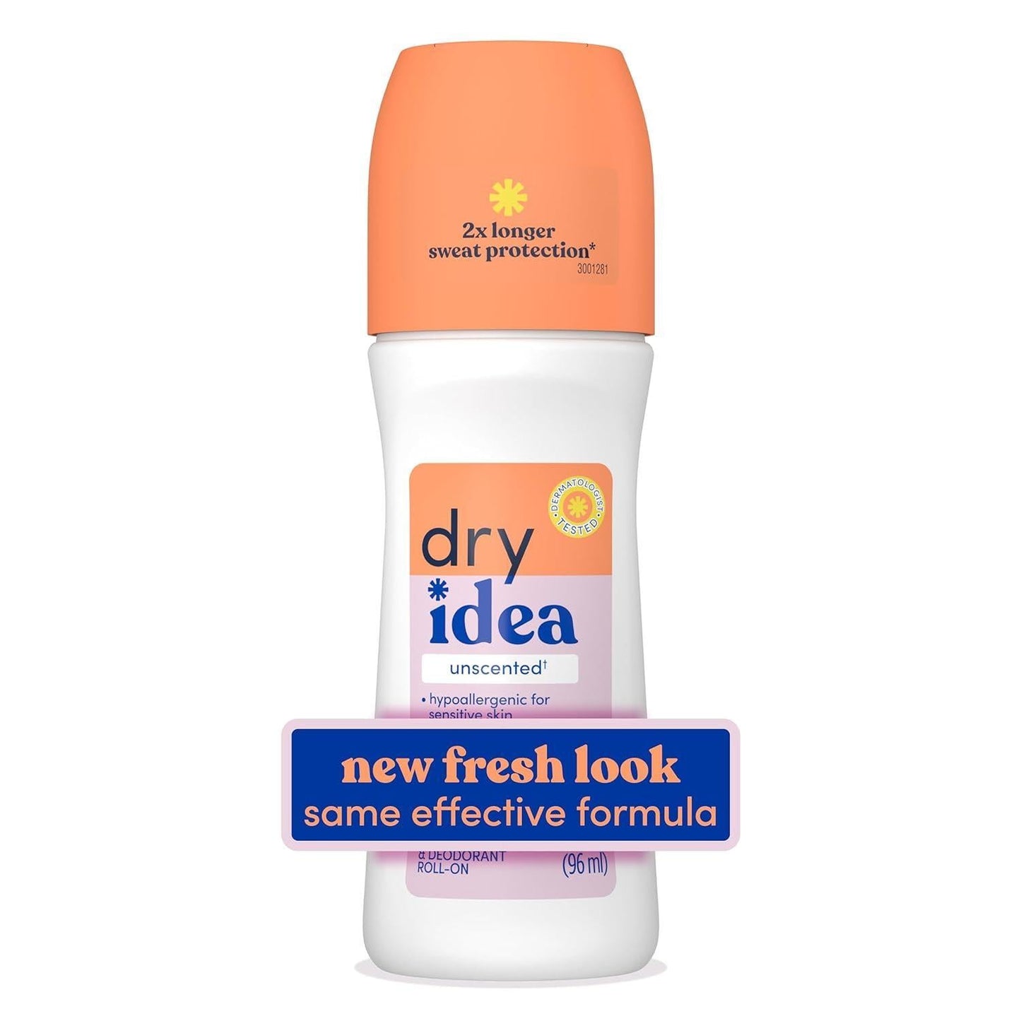 Dry Idea Advance Roll On Unscented Antiperspirant & Deodorant 3.25 Oz Deodorant Pasteur Pharmacy