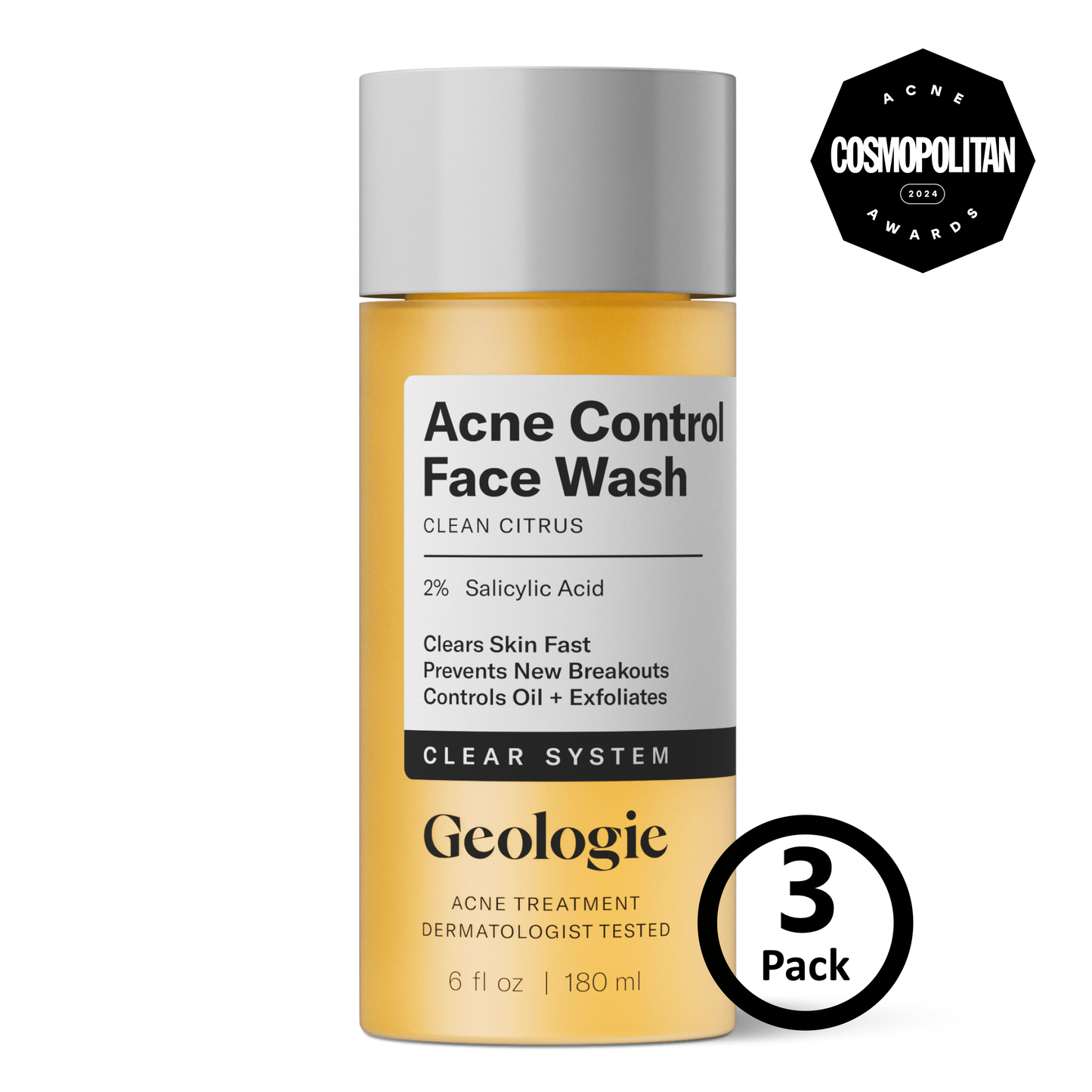 Geologie Acne Control Face Wash Geologie 3-Pack
