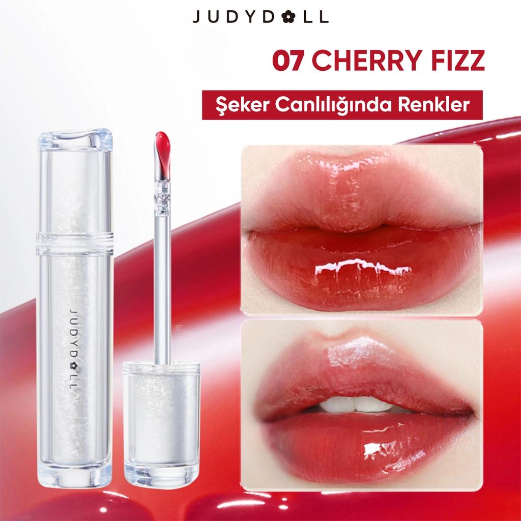 Judydoll Watery Lip Gloss 07 Cherry Fizz High-Shine Finish 2.4g