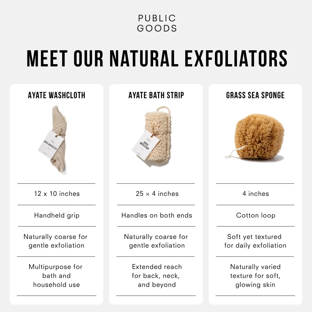 Exfoliating Grass Sea Sponge Personal Care Public Goods