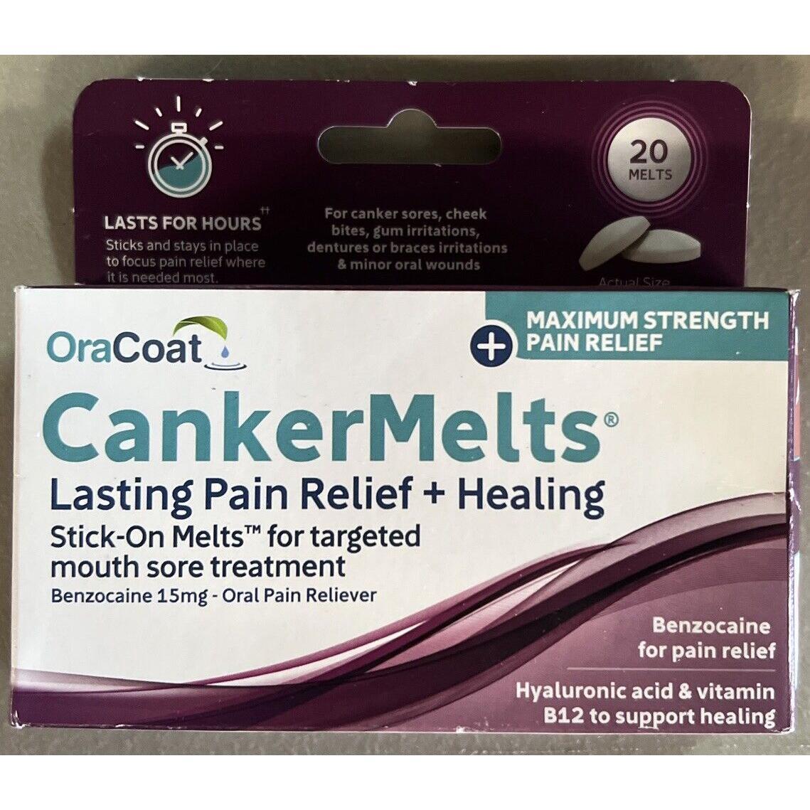 Quest Products Inc Cankermelts Stick-On Melts Mouth Sore Treatment, 20 Count 03/26 Pasteur Pharmacy