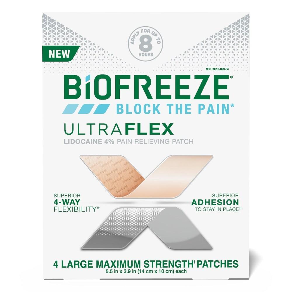 Biofreeze UltraFlex Large Maxium Strength Lidocaine Patches Personal Care Pasteur Pharmacy