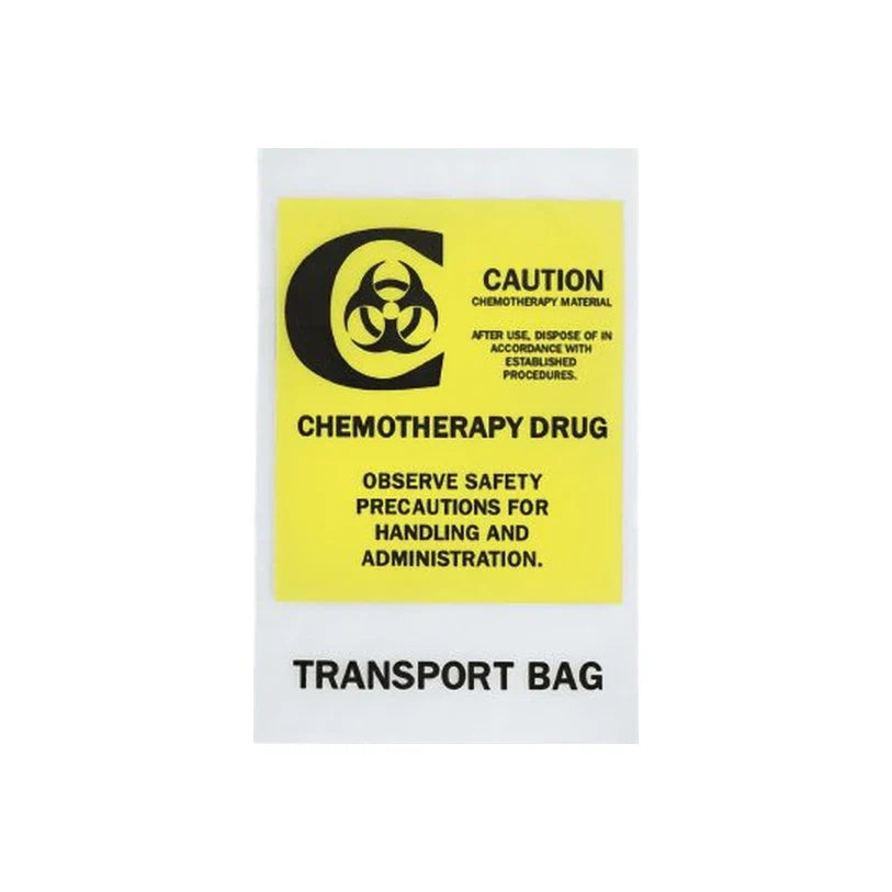 RD Plastics Q134 - Chemotherapy Reclosable Transport Bag Plastic Wrap Pasteur Pharmacy