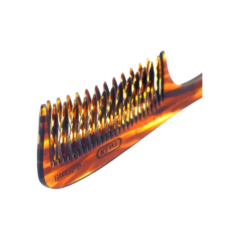 Kent 21T Hand Made Curved Double-Row Detangling Comb, 7.5 Inch, 1 Oz Detangling Comb Pasteur Pharmacy