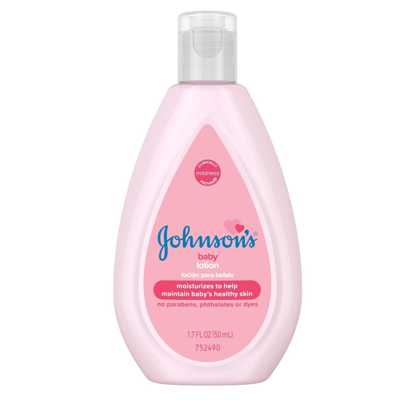 Johnson's Baby Moisturizing Pink Lotion With Coconut Oil, 1.7 Oz Lotion & Moisturizer Pasteur Pharmacy