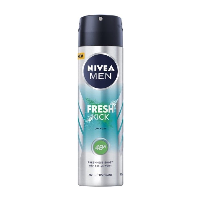 Nivea Men Fresh Kick Antiperspirant Deodorant Spray 150 Ml Deodorant Pasteur Pharmacy