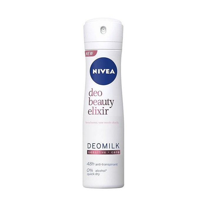 Nivea Deodorant Spray Beauty Elixir Sensitive, 150 Ml Deodorant Pasteur Pharmacy