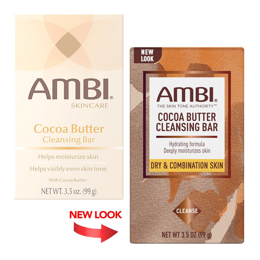 AMBI® Skincare Cocoa Butter Cleansing Bar (3.5 Oz) Bar Soap Pasteur Pharmacy