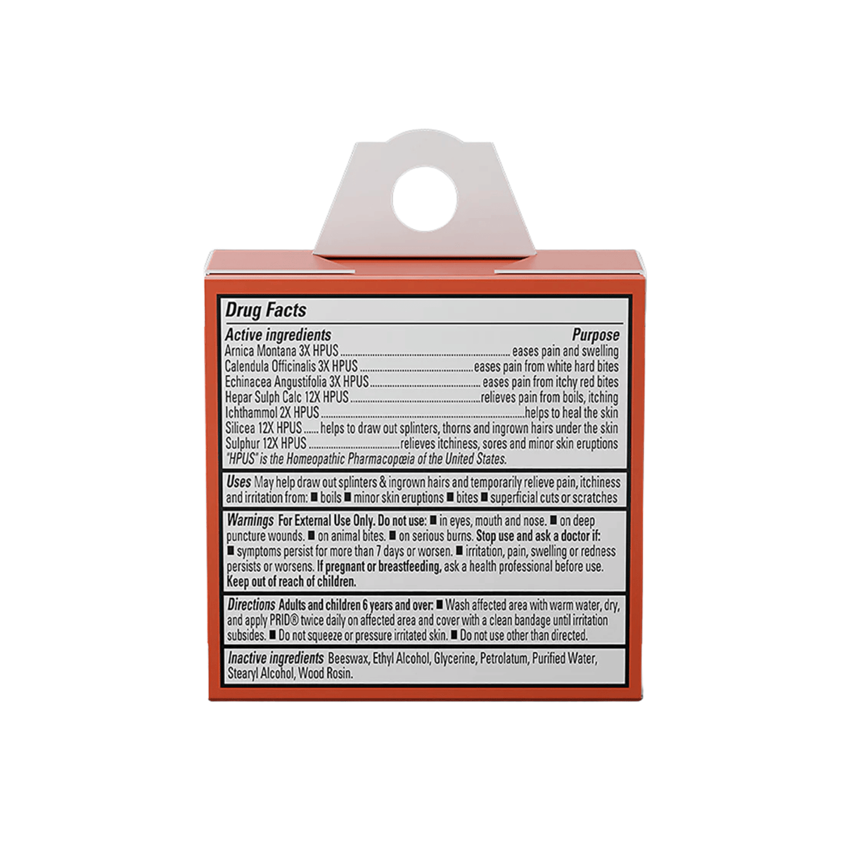 Prid Homeopathic Drawing Salve, 18 Gm