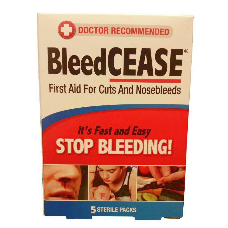Bleed Cease First Aid For Cuts And Nosebleeds 5Ct First Aid Pasteur Pharmacy