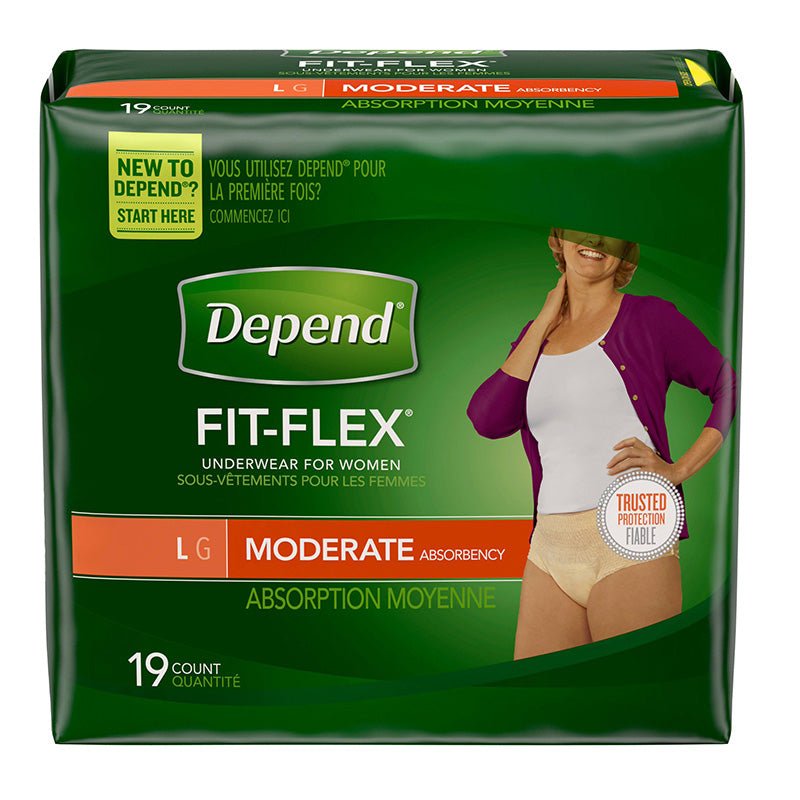 Depend Underwear, Moderate, Large 19 Pr Underwear Pasteur Pharmacy