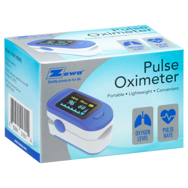 Zewa® Fingertip Pulse Oximeter – Digital SpO_2 Monitor Pulse Oximeters Pasteur Pharmacy
