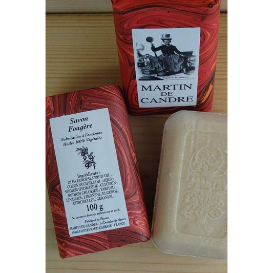 Martin de Candre Single Solid Soap Collection 100g - 250g Bar Soap Pasteur Pharmacy Fern 250g