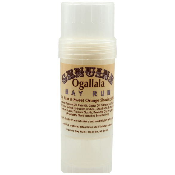 Ogallala Bay Rum, Bay Rum & Sweet Orange Shaving Stick 2.5 Oz. Shaving & Grooming Pasteur Pharmacy