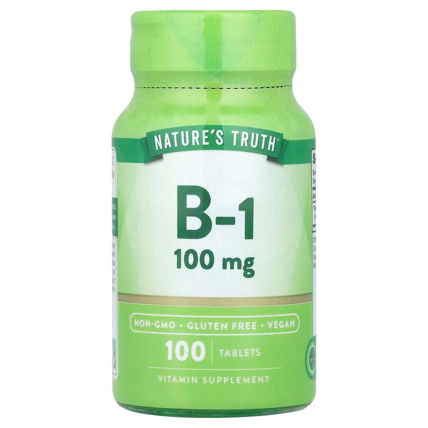 Vitamin B-1 100 mg Tablets, 100 Count (10x10) Unit Dose Vitamins & Supplements Pasteur Pharmacy