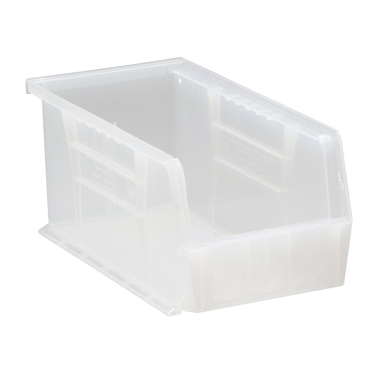 Quantum Storage Systems Hang And Stack Bin Clear PP 5 In QUS230CL Storage & Organization Pasteur Pharmacy