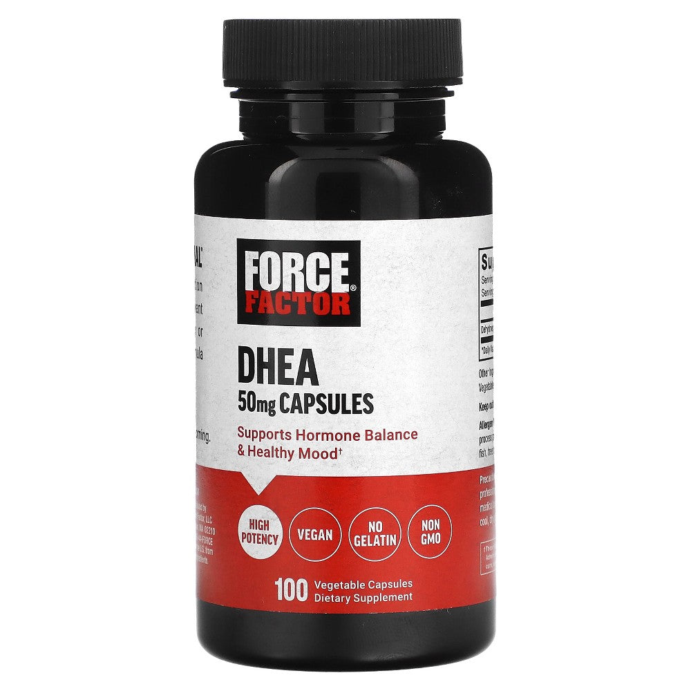 Force Factor DHEA, 50 Mg, 100 Vegetable Capsules Single Vitamins Pasteur Pharmacy