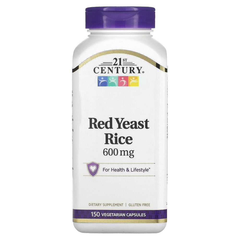 21st Century Red Yeast Rice Vegetarian Capsules 150 Ct Vitamins & Supplements Pasteur Pharmacy