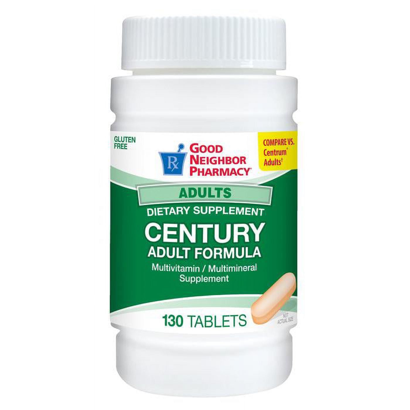Good Neighbor Pharmacy Century Adult Multivitamin 130 Tablets GNP Vitamins & Supplements Pasteur Pharmacy