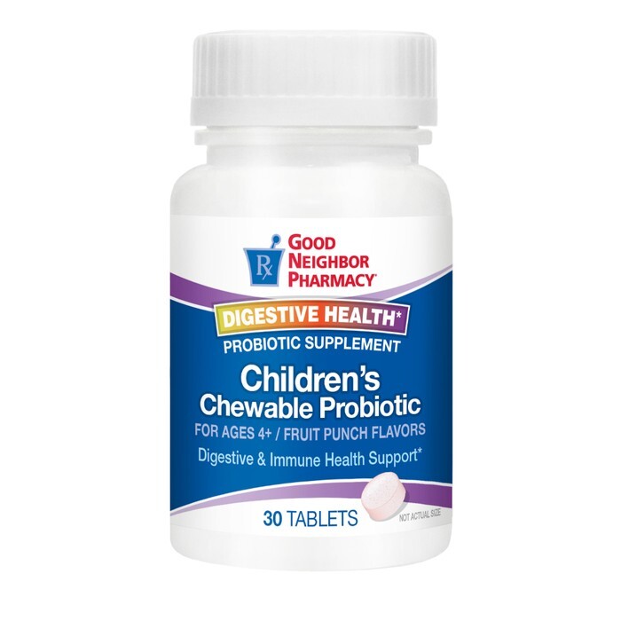 Good Neighbor Pharmacy Children's Chewable Probiotic Fruit Punch Tablets 30ct Punches & Awls Pasteur Pharmacy