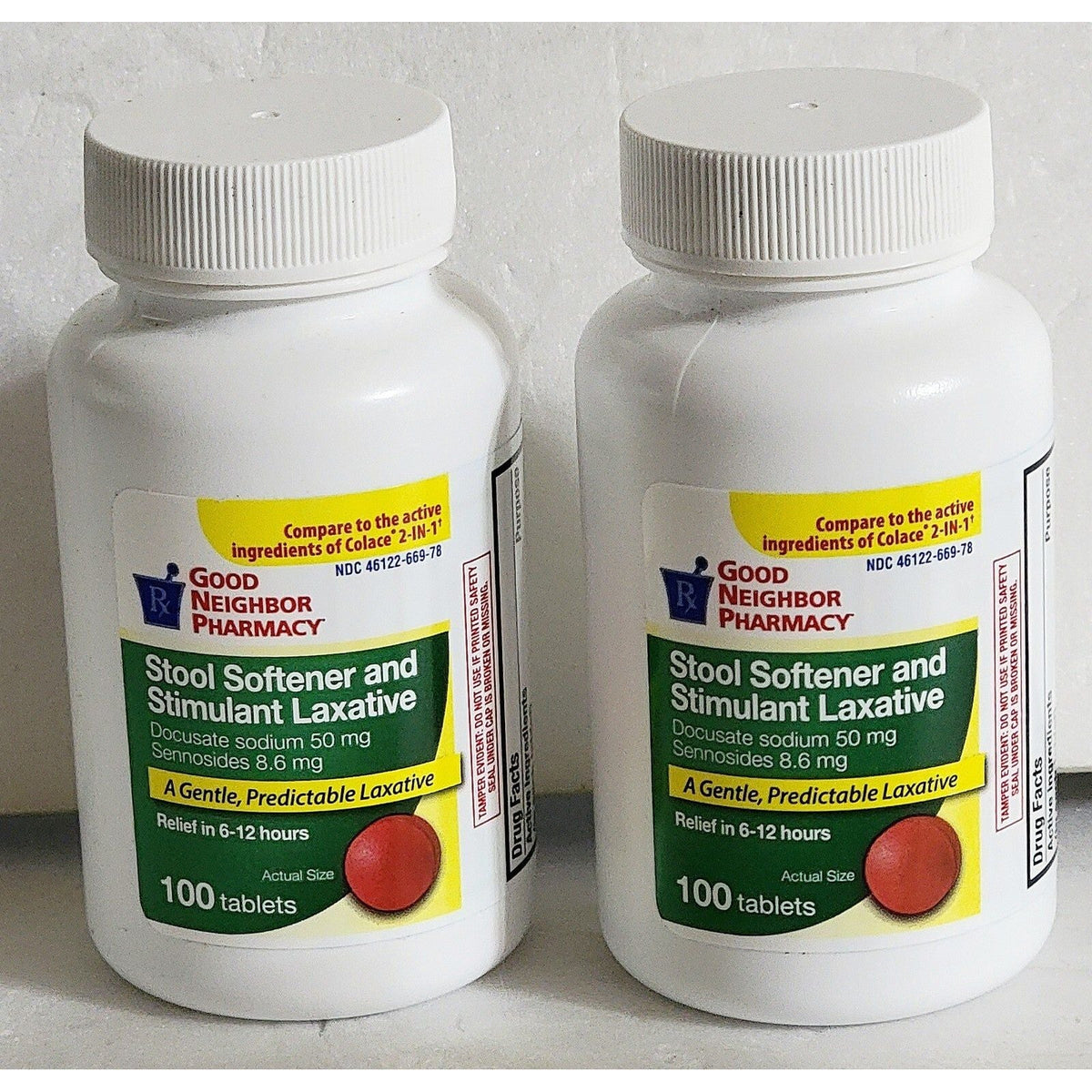 GNP Good Neighbor Pharmacy Stool Softener And Stimulant Laxative Tablets 100ct