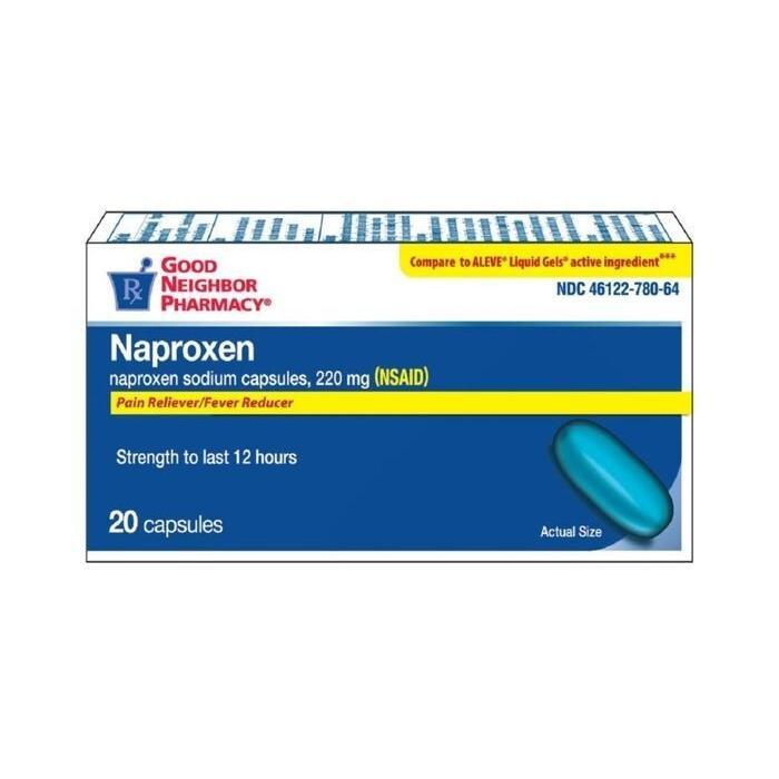 GNP Good Neighbor Pharmacy Naproxen Sodium 220mg Softgels 20ct Health Care Pasteur Pharmacy