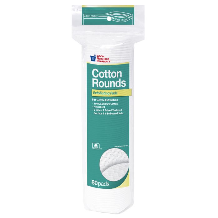 Gnp Cotton Exfoliating Rounds 80ct Cotton Swabs Pasteur Pharmacy