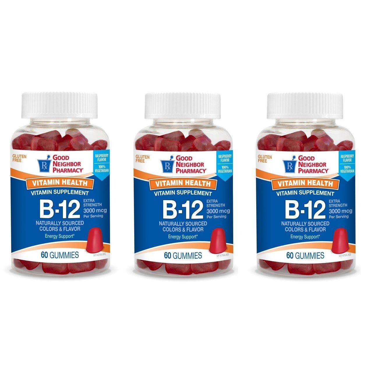 Good Neighbor Pharmacy Vitamin B12 3000mcg Gummies 60ct Horse Vitamins & Supplements Pasteur Pharmacy