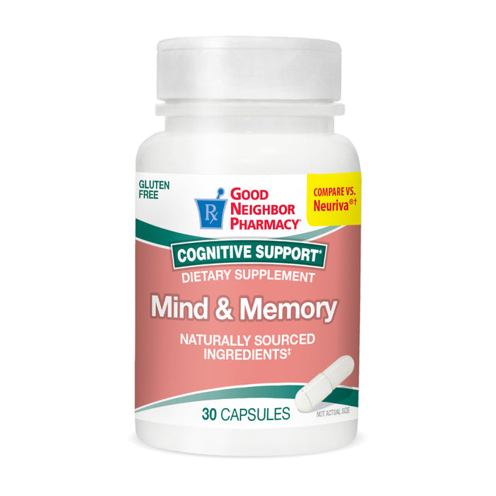 Good Neighbor Pharmacy Mind & Memory Brain Support Capsules 30ct Memory Pasteur Pharmacy