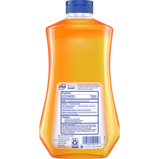 Dial Complete Antibacterial Liquid Hand Soap Refill, Gold, 32 Fl Oz