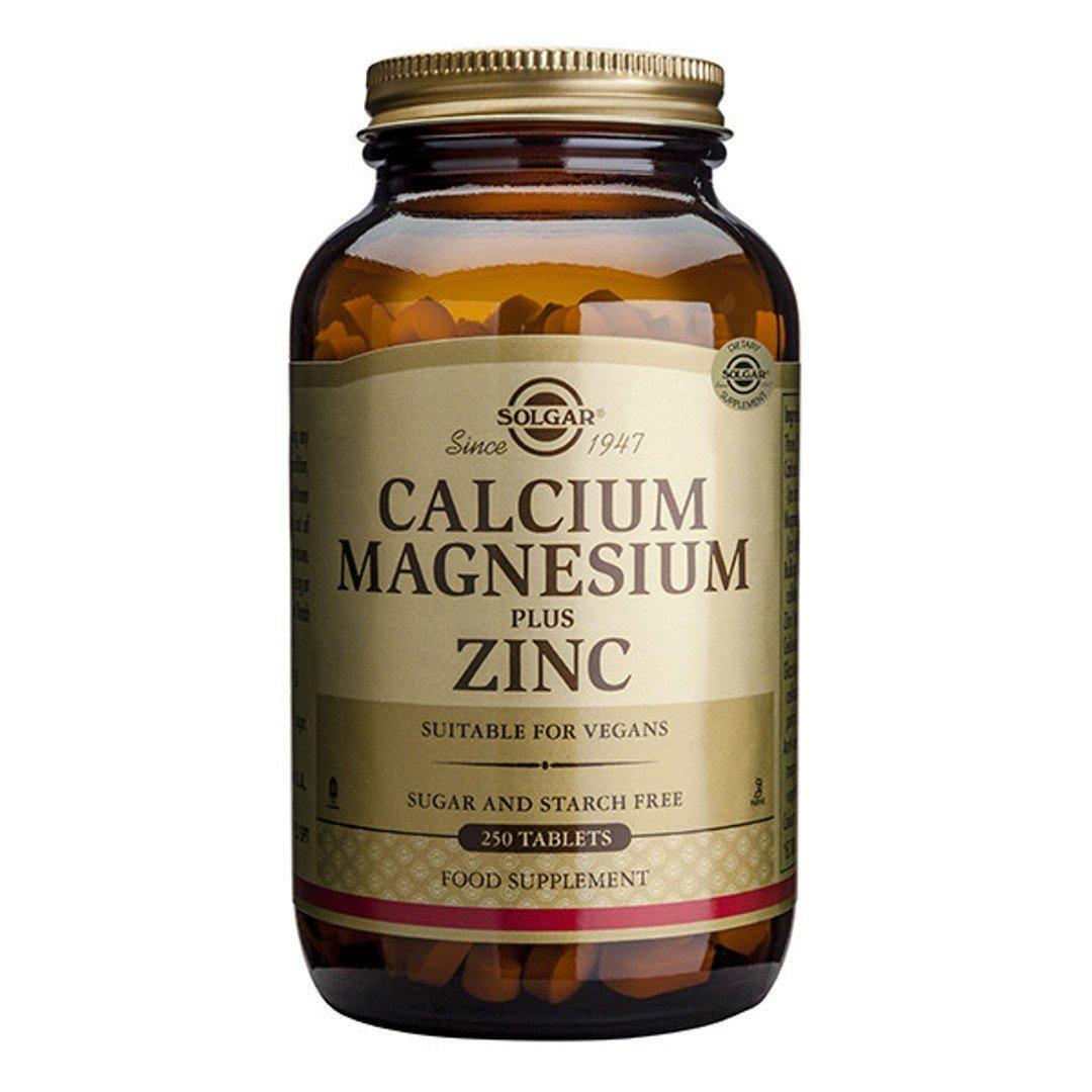 Solgar Calcium Magnesium Plus Zinc - 250 Tablets Vitamins & Supplements Pasteur Pharmacy