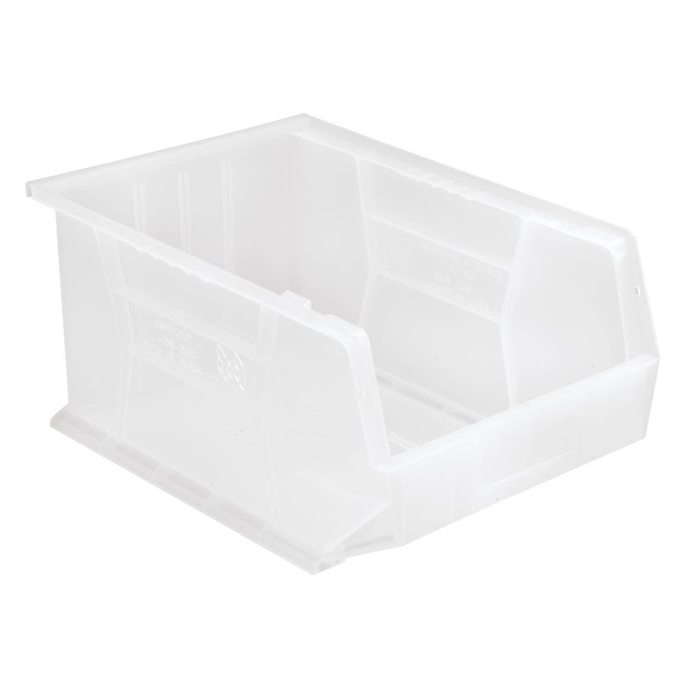 Quantum Ultra Series Stack And Hang 8.9 Gal. Storage Bin In Clear Storage & Organization Pasteur Pharmacy