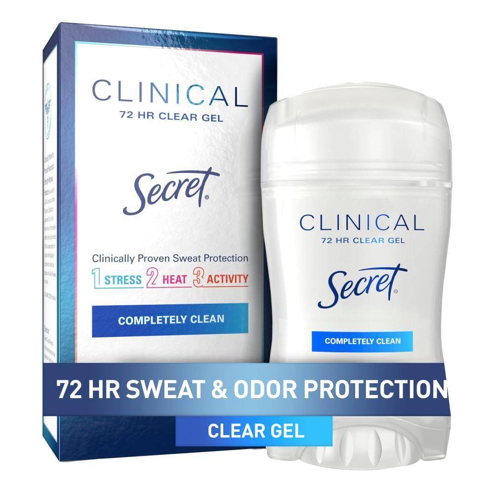 Secret Clinical Strength Antiperspirant & Deodorant Clear Gel - Completely Clean - 1.6oz Deodorant Pasteur Pharmacy