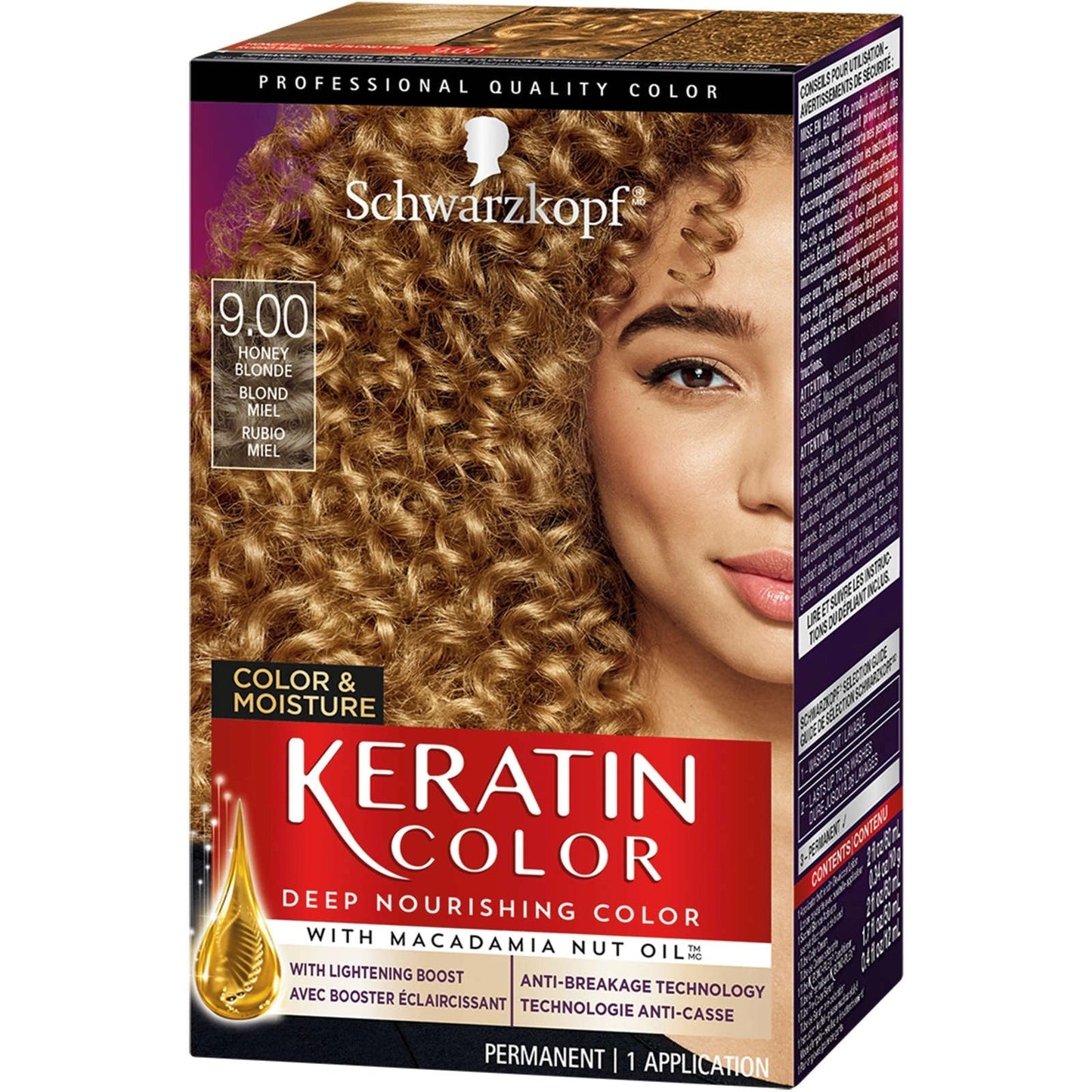 Schwarzkopf Keratin Permanent Hair Color - Midnight Black - 2.08 Fl Oz Hair Color Pasteur Pharmacy Default Title