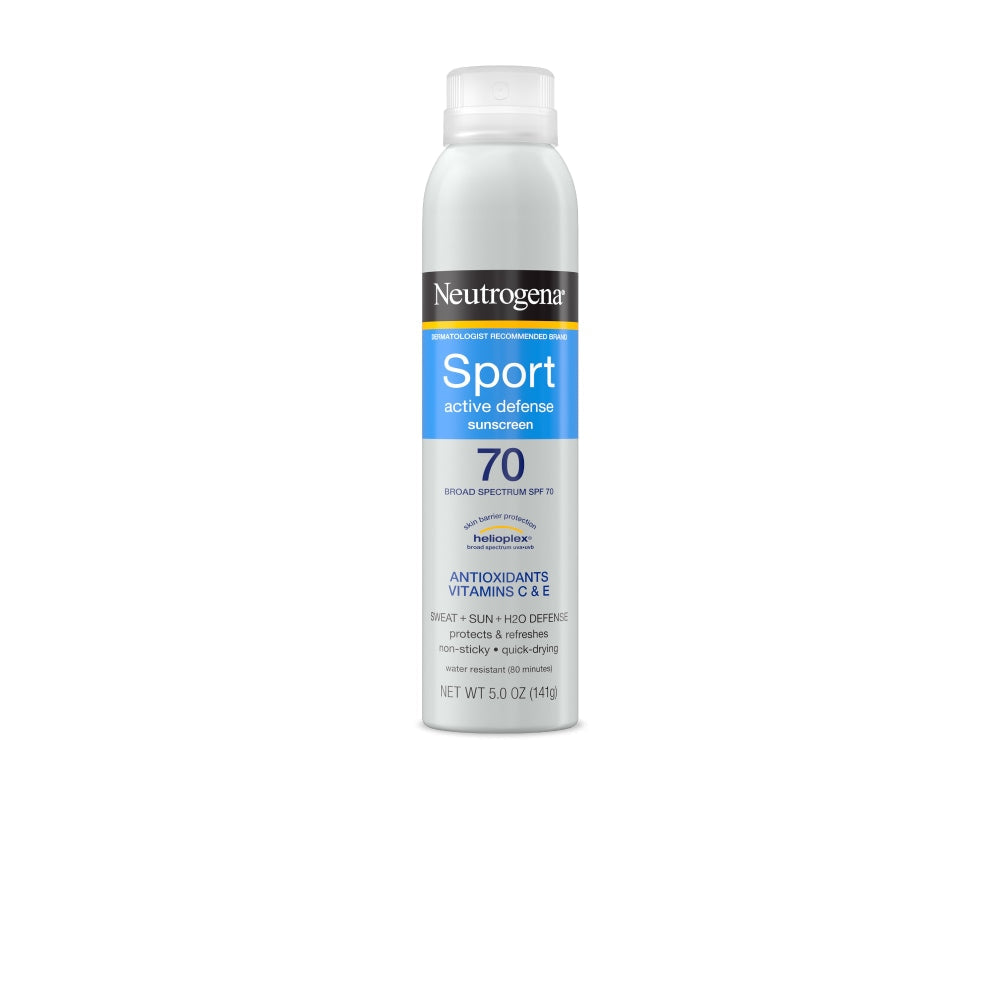 Neutrogena Sport Active Defense SPF 70 Sunscreen Spray 5.0 Oz Sunscreen Pasteur Pharmacy