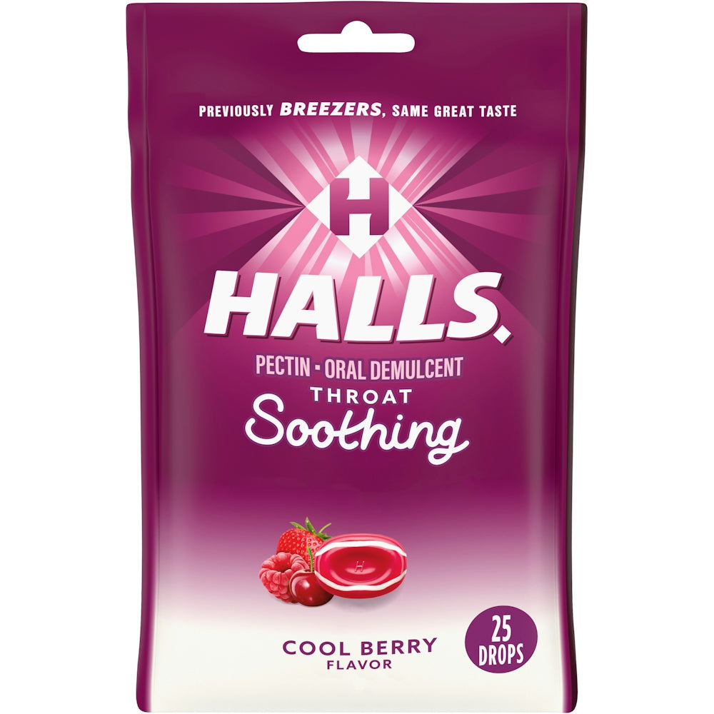 Halls Drops, Cool Berry Flavor, Throat Soothing Health & Beauty Pasteur Pharmacy