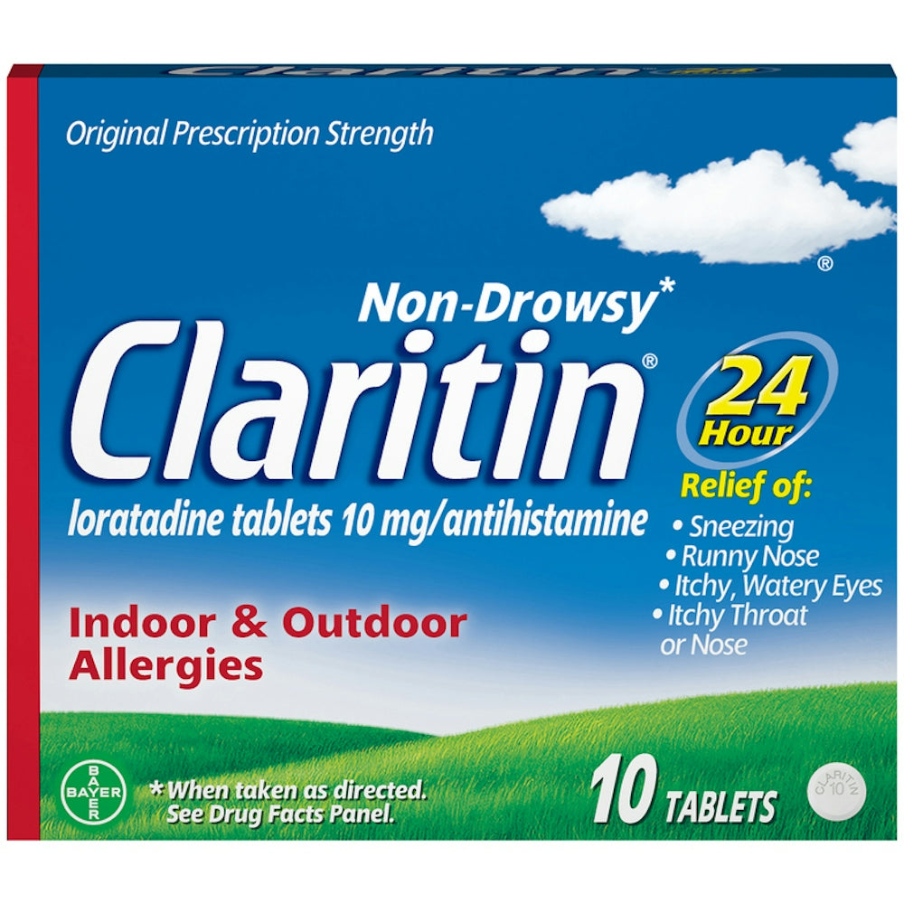 Claritin 24-Hour Non-Drowsy Allergy Relief Tablets - 10 ct Medicine & Drugs Pasteur Pharmacy