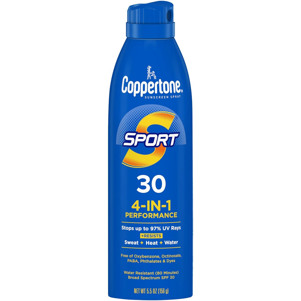 Coppertone Sport C Spray Spf30 5.5 Oz Aero Sunscreen Pasteur Pharmacy