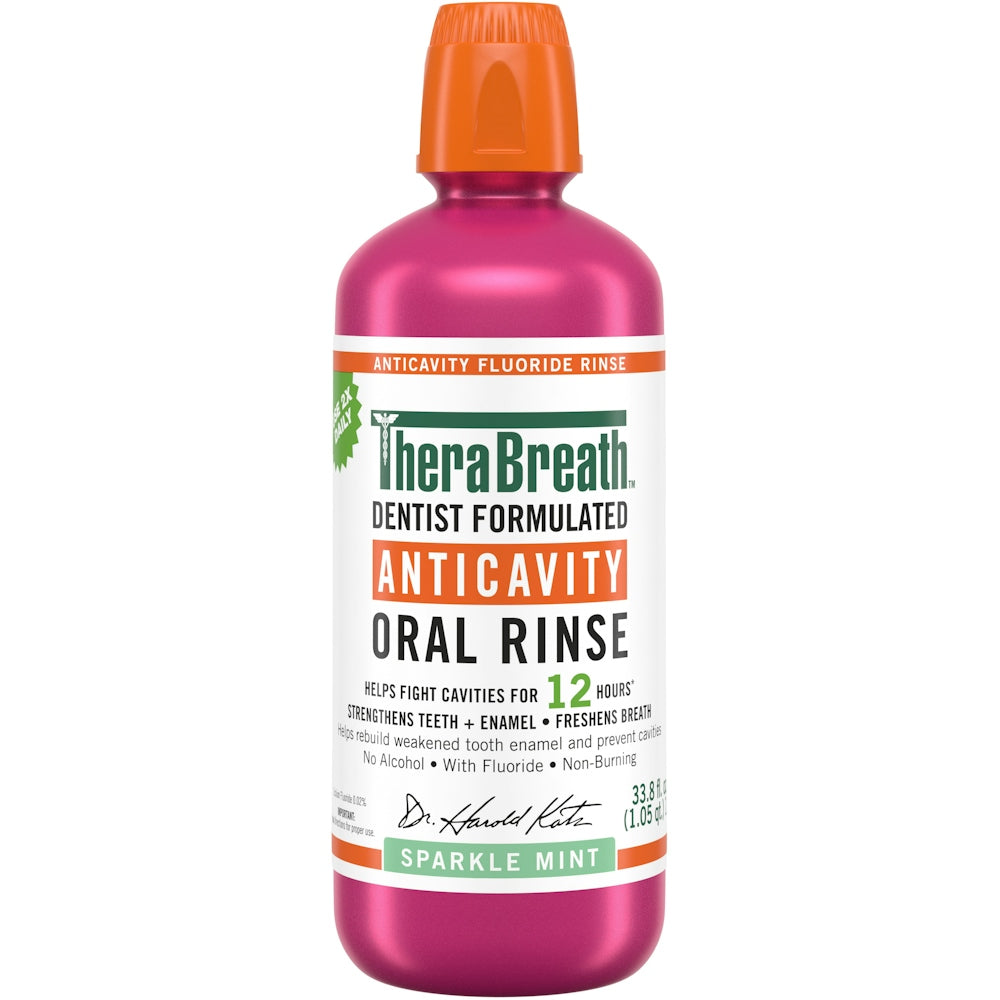 TheraBreath Healthy Smile Sparkle Mint Oral Rinse, 16 Fl Oz Mouthwash Pasteur Pharmacy