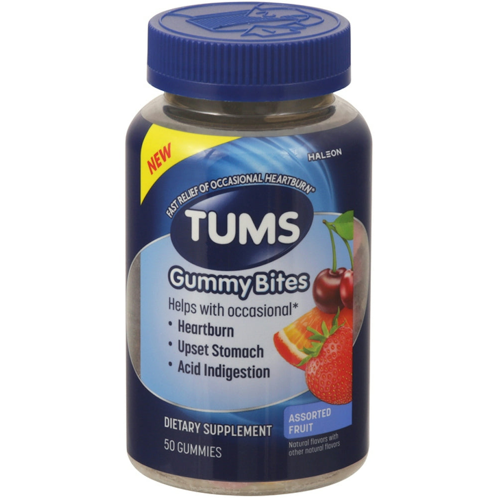 Tums Assorted Fruit Gummy Bites - 50ct Health & Beauty Pasteur Pharmacy