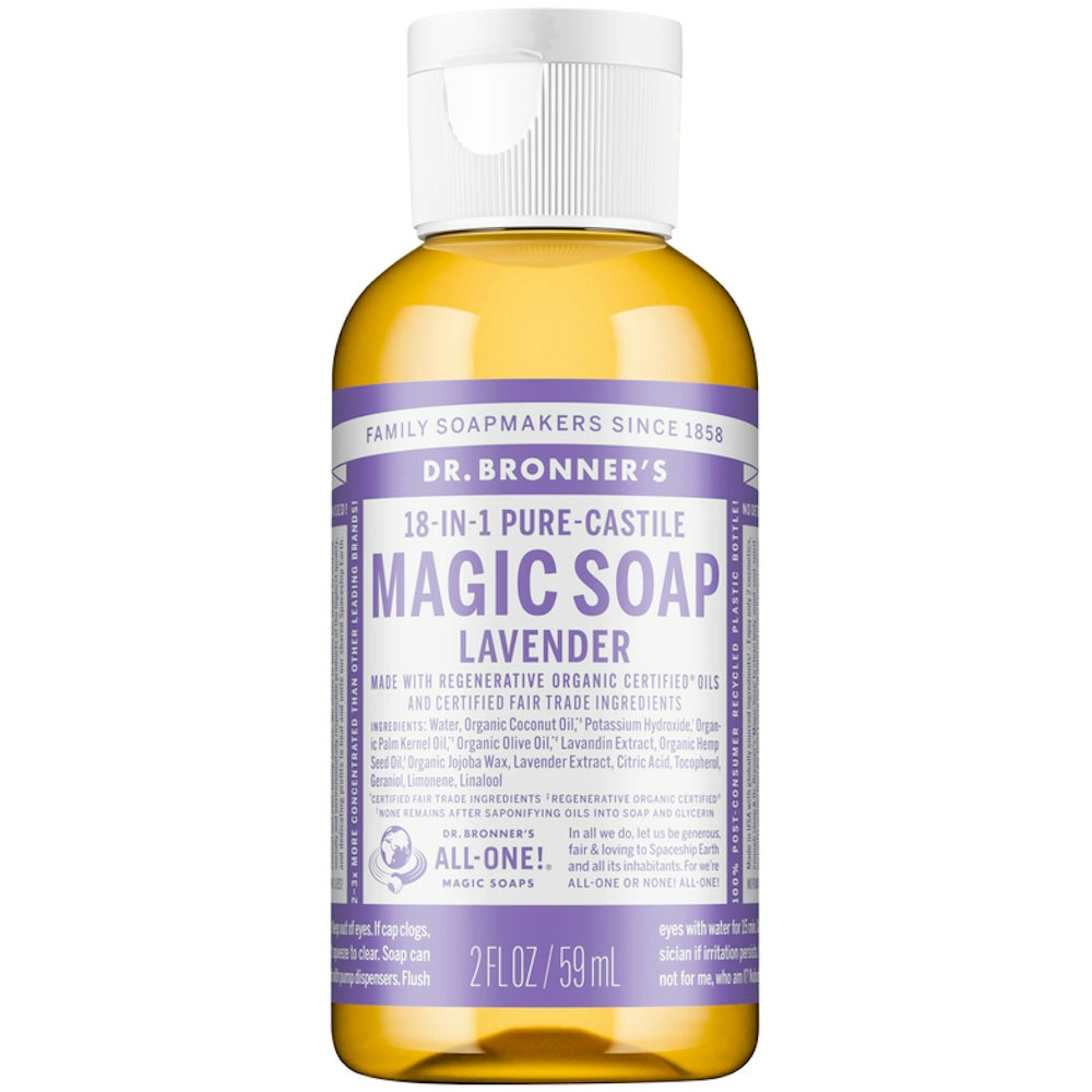 Dr. Bronner's Organic 18-in-1 Hemp Pure Castile Liquid Soap Lavender 2 Fl. Oz Health & Beauty Pasteur Pharmacy