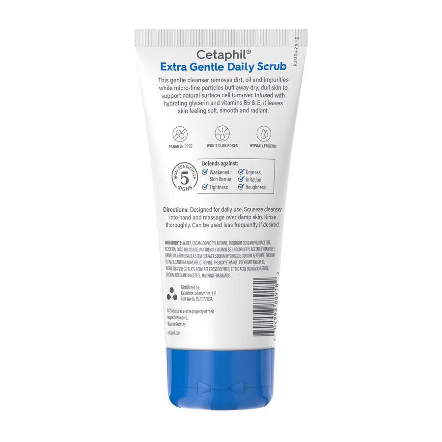 Cetaphil Gentle Exfoliating Facial Cleanser Daily Scrub 6 Fl Oz SkinCare Pasteur Pharmacy