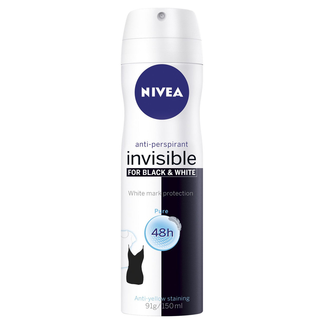Nivea Deodorant 150ml Female Invisible For Black & White Fresh Deodorant Pasteur Pharmacy