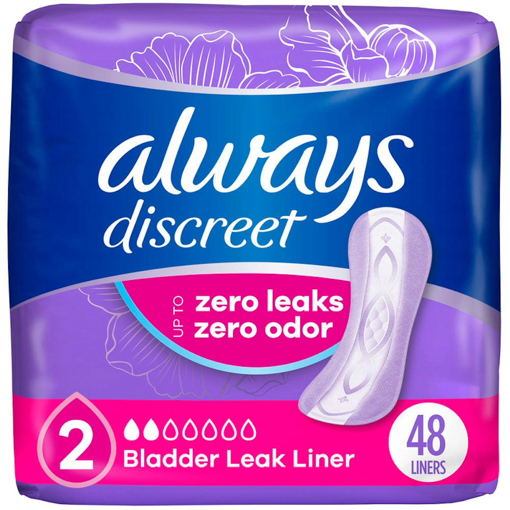 Always® Discreet Very Light Liner, 48-Pack
